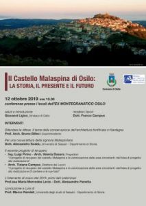 Il castello Malaspina di Osilo, programma della conferenza